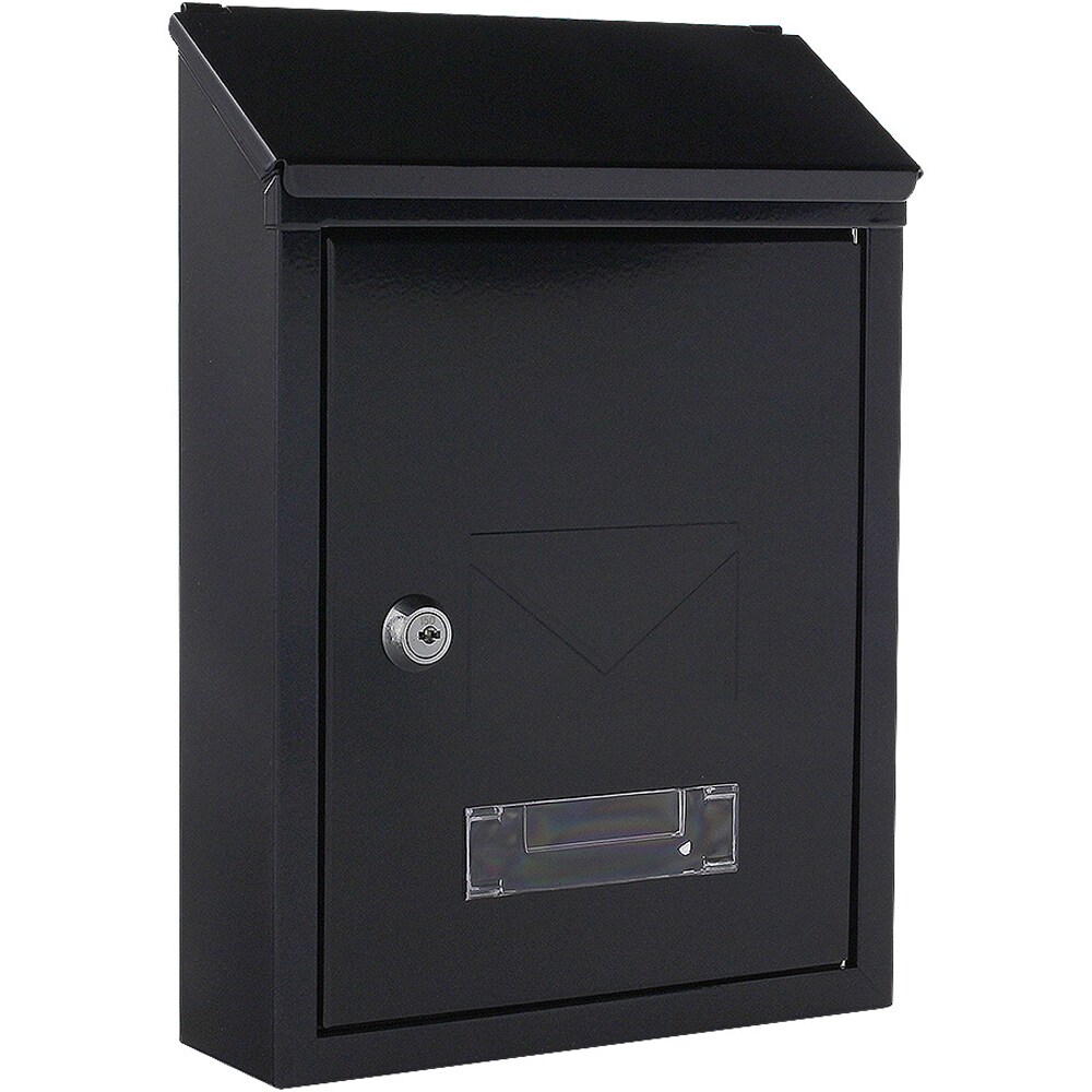Cutie postala ROTTNER Udine, Inchidere cheie, 70 x 215 x 300 mm, negru