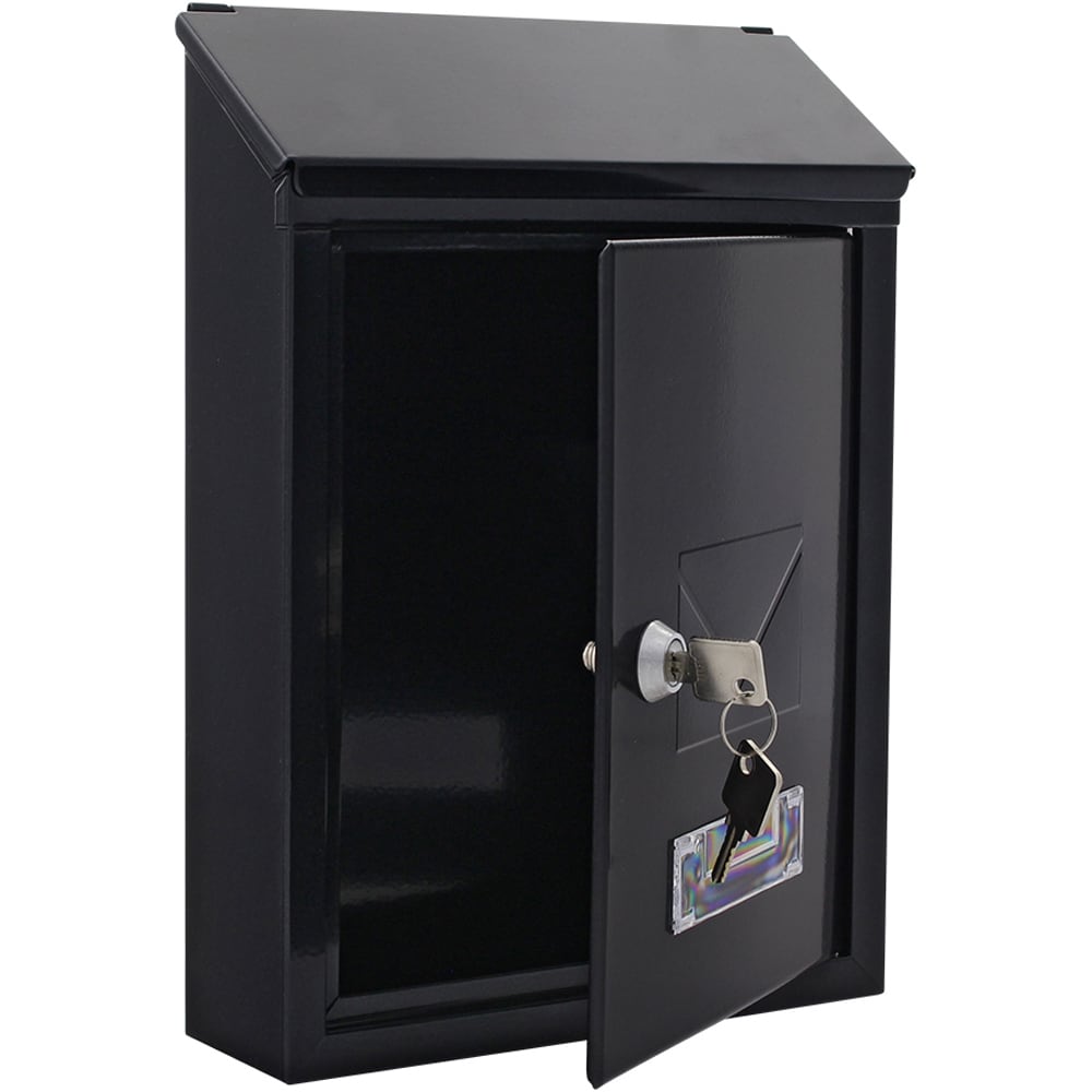 Cutie postala ROTTNER Udine, Inchidere cheie, 70 x 215 x 300 mm, negru