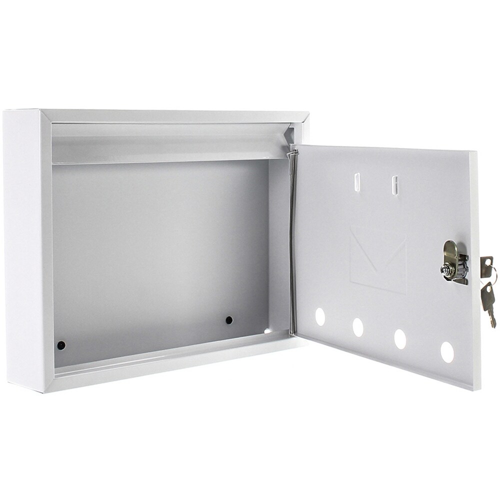 Cutie postala ROTTNER Imola, Inchidere cheie, 60 x 320 x 240 mm, alb