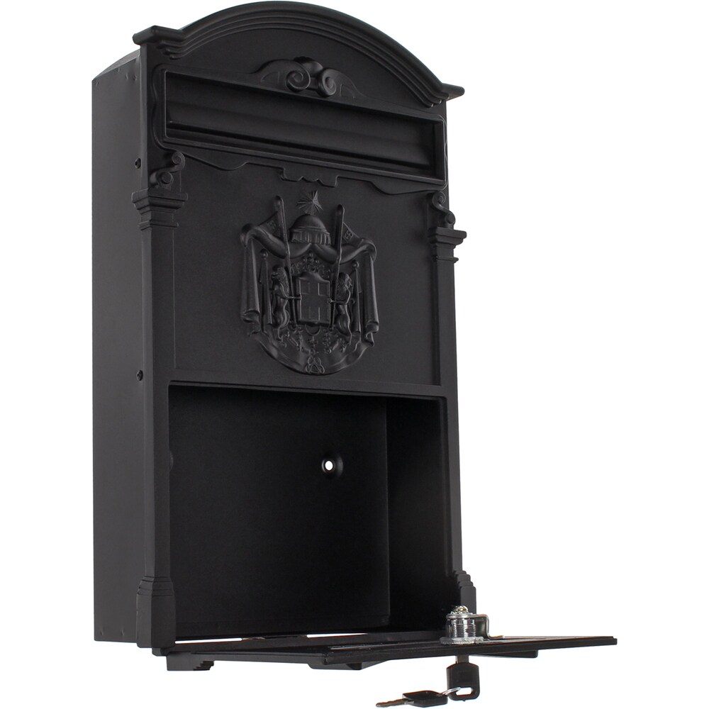 Cutie postala ROTTNER Ashford, Inchidere cheie, 90 x 260 x 410 mm, negru