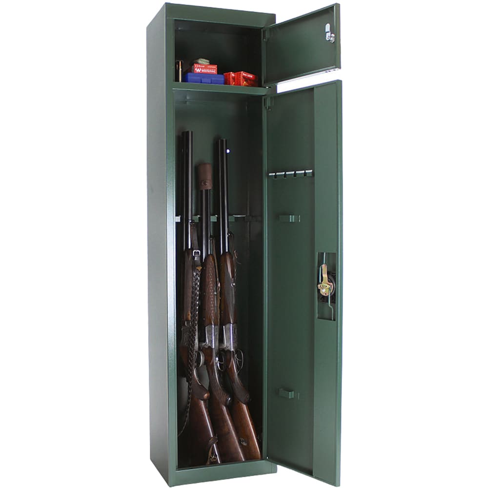 Dulap arme ROTTNER Gun 5 Cargo, Inchidere cheie, 265 x 370 x 1500 mm, verde