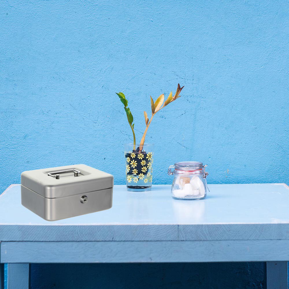 Caseta de valori ROTTNER Star Cash 2, Inchidere cheie, 165 x 200 x 90 mm, argintiu