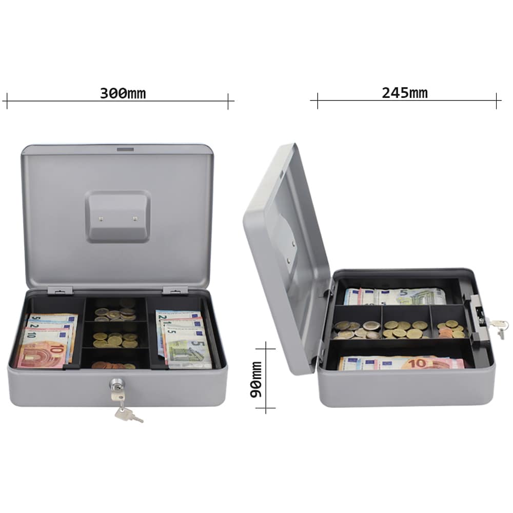 Caseta de valori ROTTNER Star Cash 4, Inchidere cheie, 245 x 90 x 300 mm, auriu