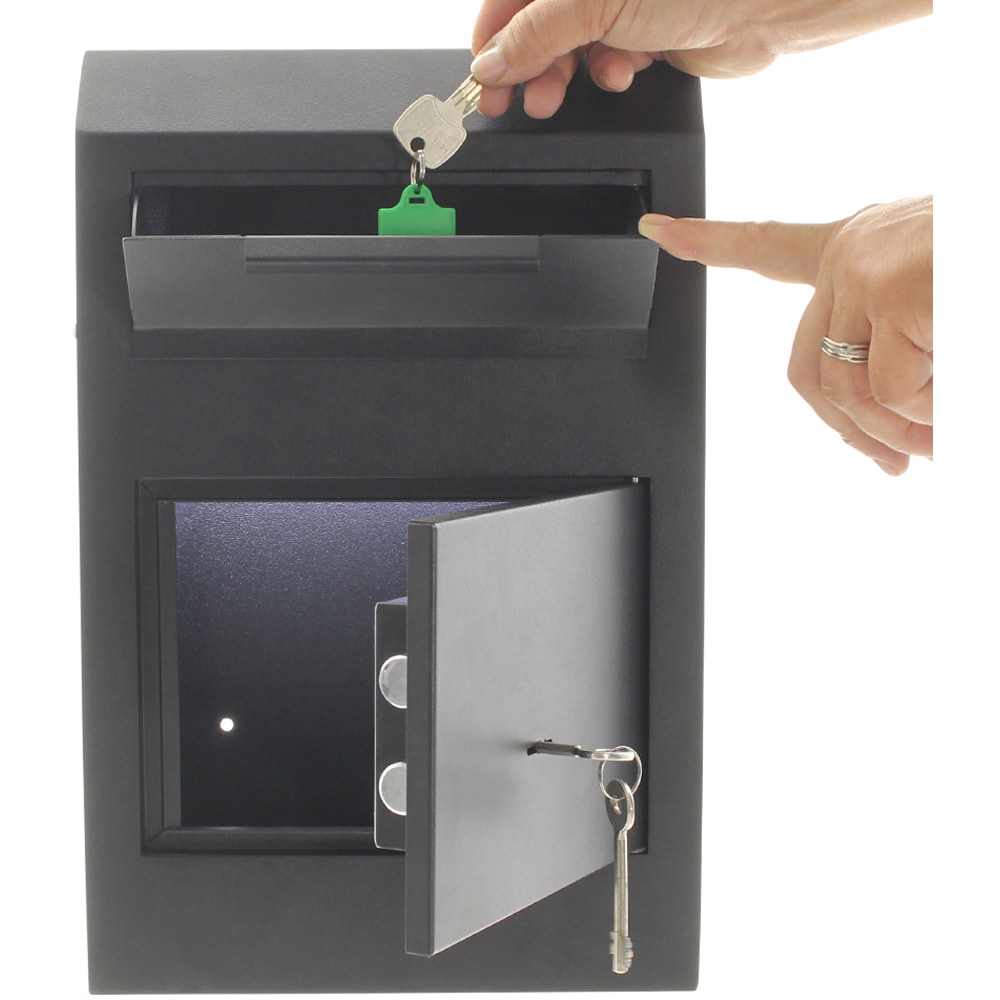 Seif ROTTNER Cashmatic Basic, Inchidere cheie, 115 x 250 x 380 mm, negru