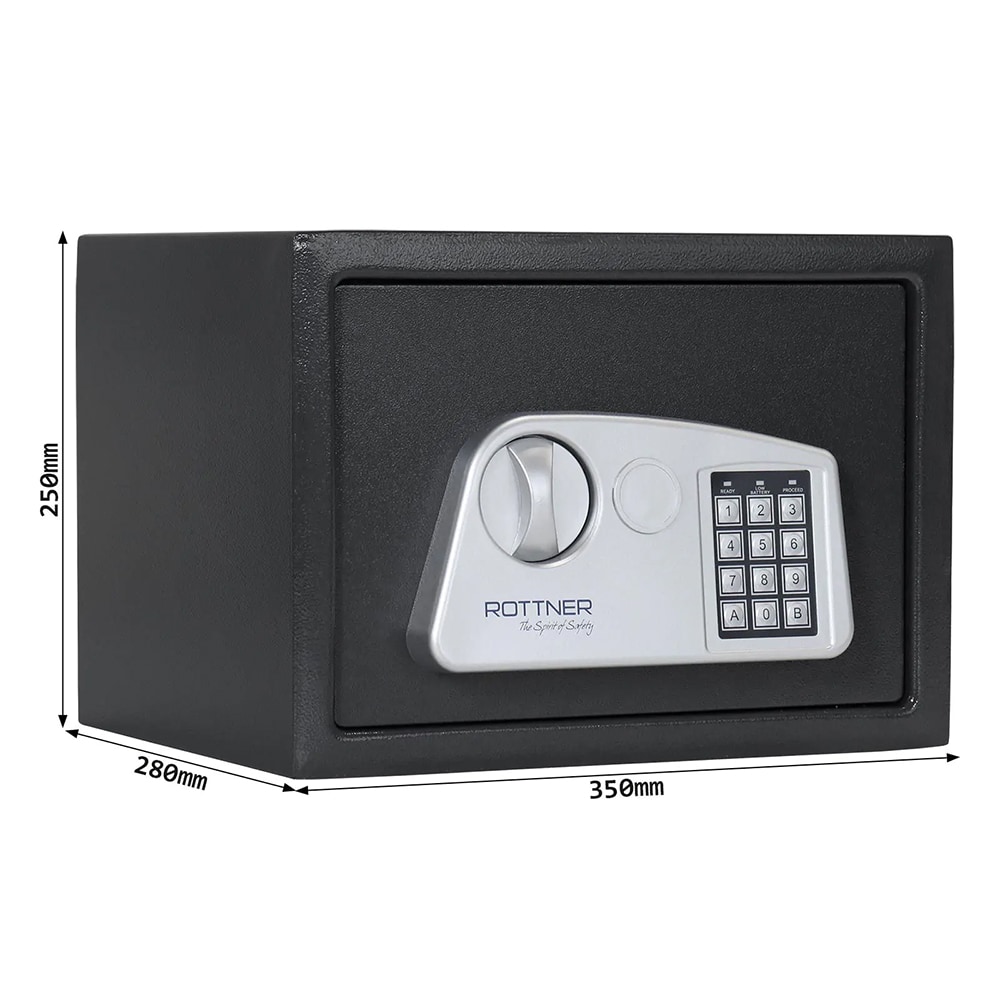 Seif mobila ROTTNER Jupiter 3, inchidere electronica, 250 x 350 x 280mm, antracit