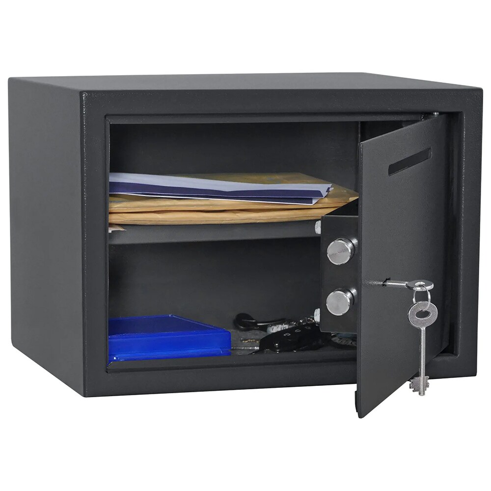 Seif mobila cu fanta ROTTNER Jupiter 3, inchidere cheie, 250 x 350 x 280mm, antracit