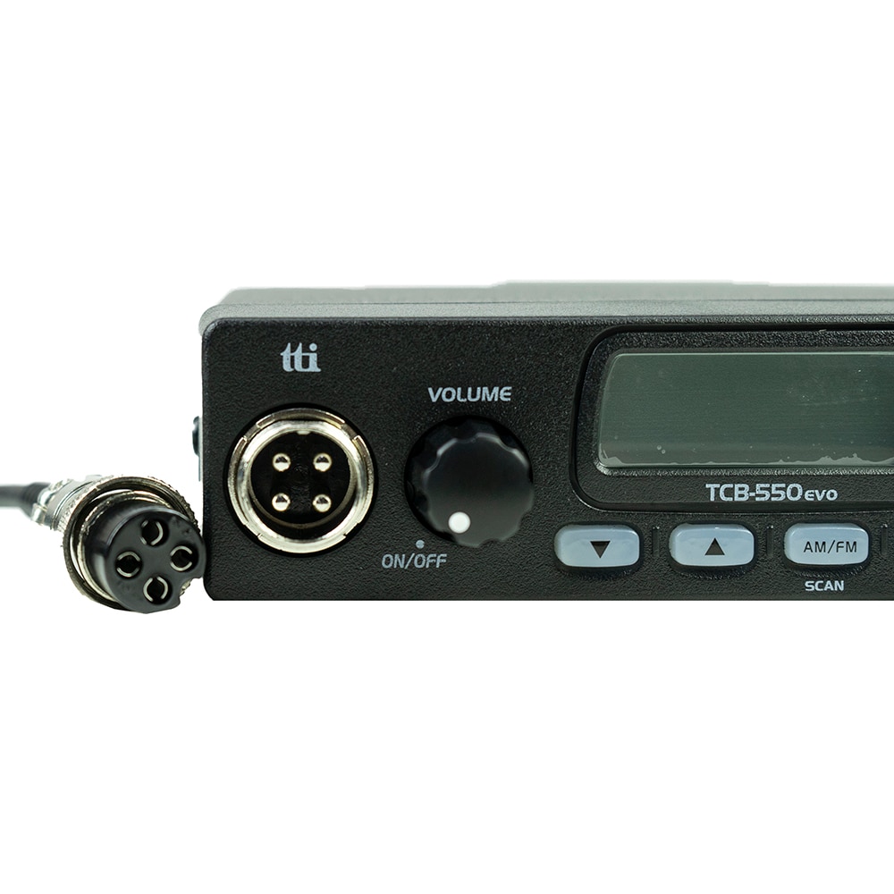 Statie radio CB TTI TCB-550 Evo, 4W, ASQ reglabil, AM, FM