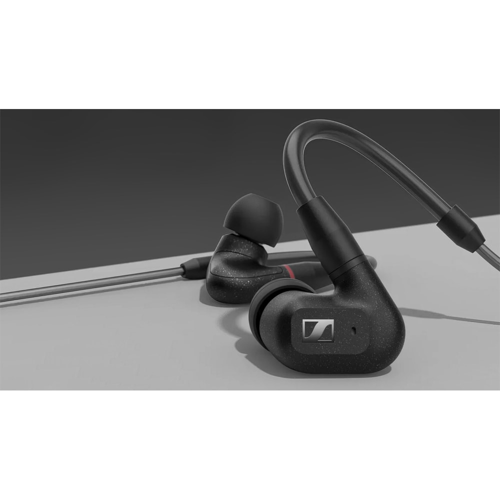 Casti SENNHEISER IE 200, Cu fir, In-ear, Microfon, negru