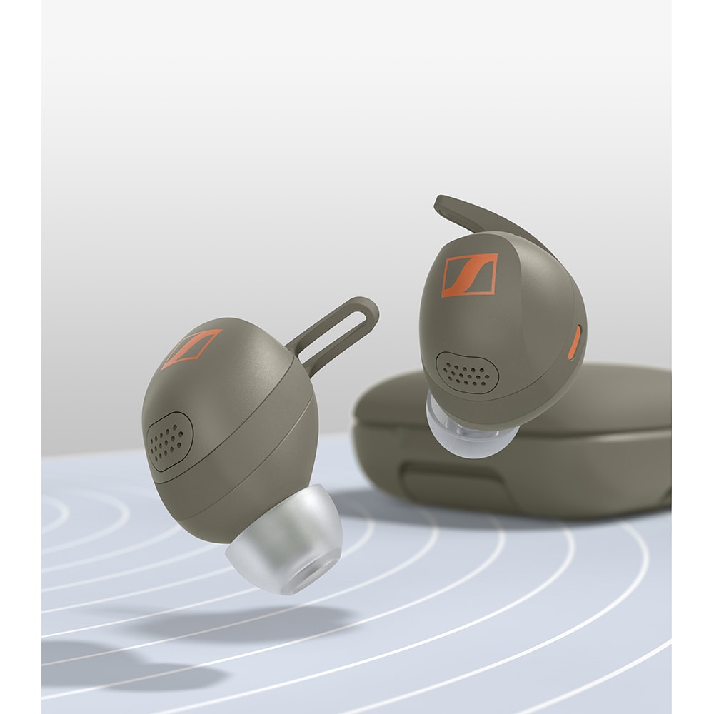 Casti SENNHEISER Momentum Sport, Bluetooth, True Wireless, In-Ear, Microfon, Noise Cancelling, Olive