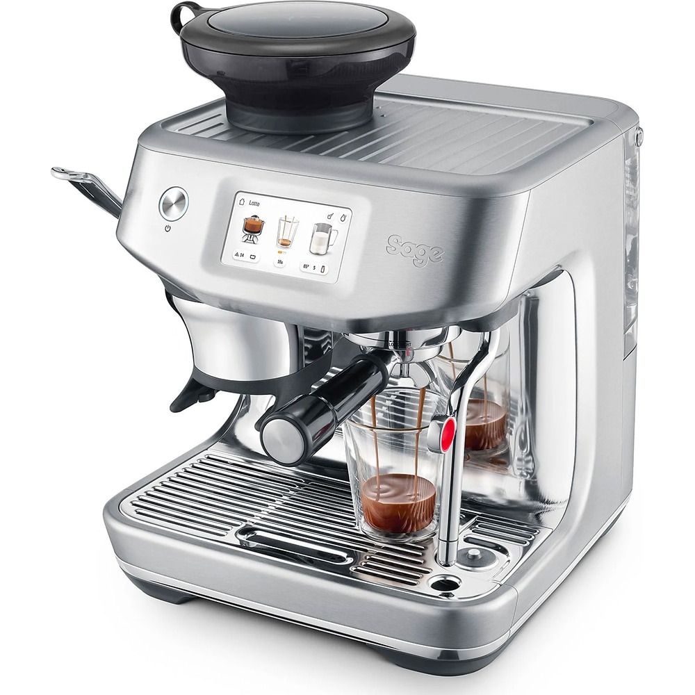 Espressor manual SAGE Barista Touch Impress SES882BSS, 2l, 1700W, 14 bar, sistem ThermoJet, argintiu