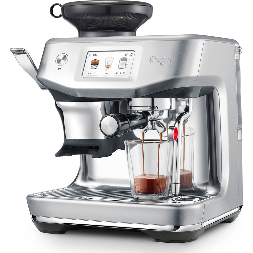 Espressor manual SAGE Barista Touch Impress SES882BSS, 2l, 1700W, 14 bar, sistem ThermoJet, argintiu