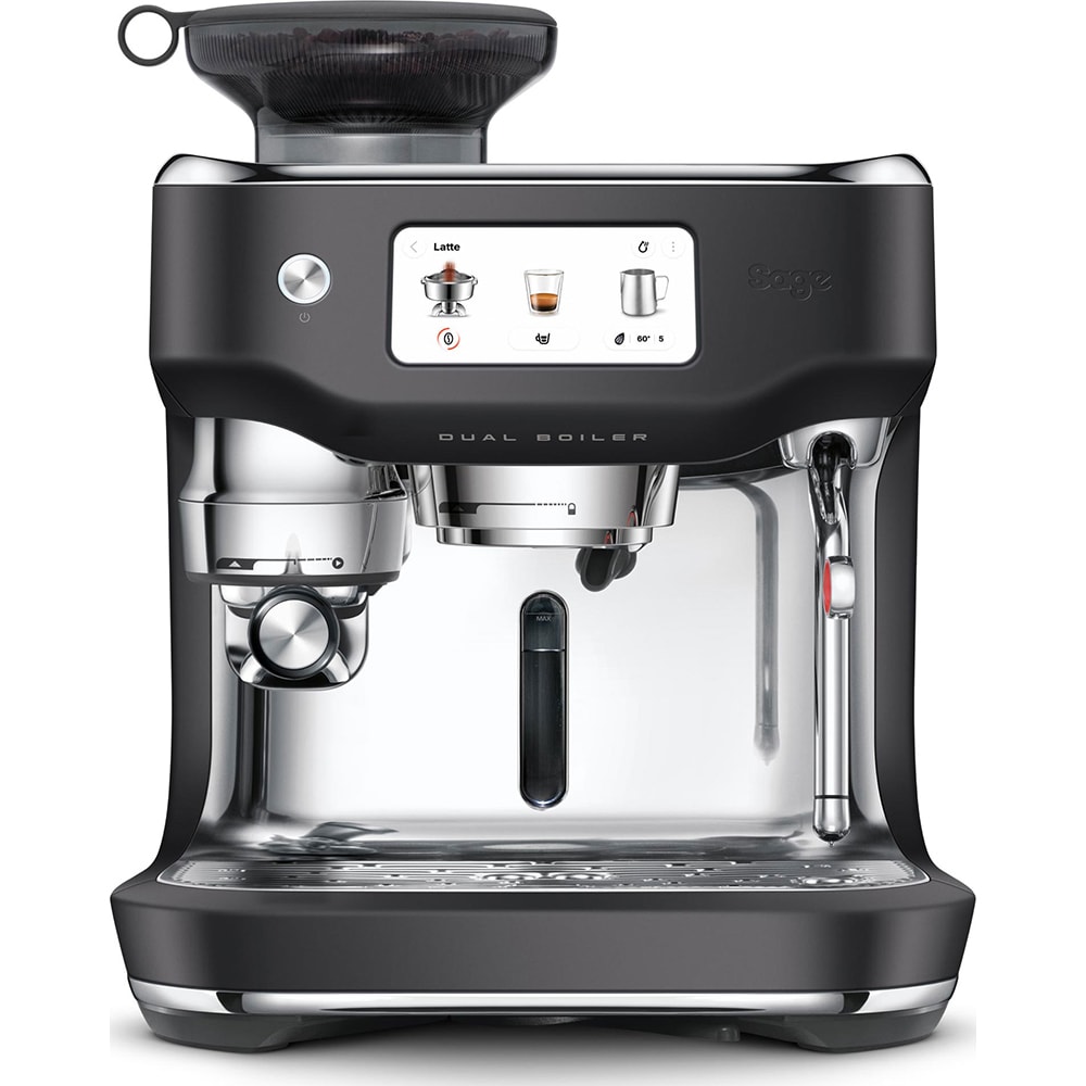 Espressor manual SAGE Oracle Dual Boiler SES995BTR, 2.3l, 1900W, 14 bar, sistem Auto Dial-In, negru