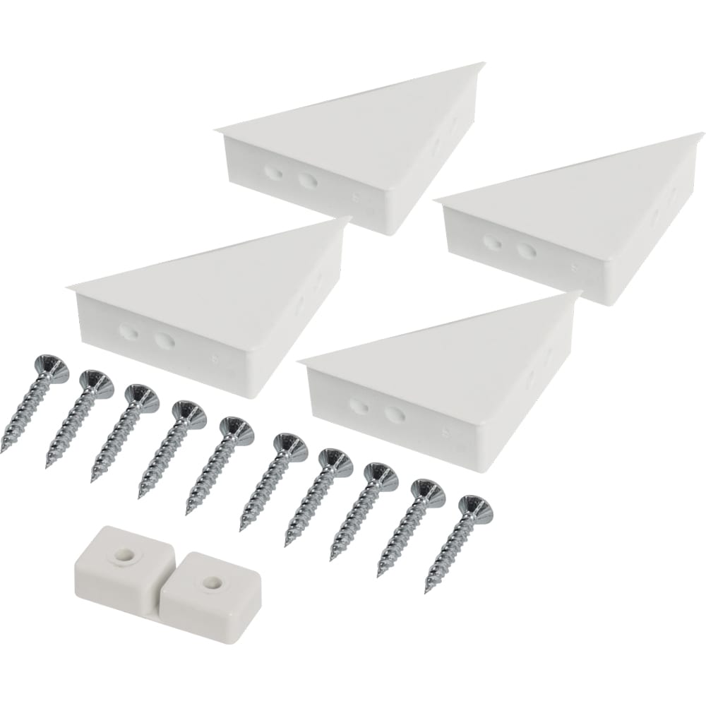 Set accesorii plasa insecte SUNNY, plastic, 5.6 cm, 6 piese, alb