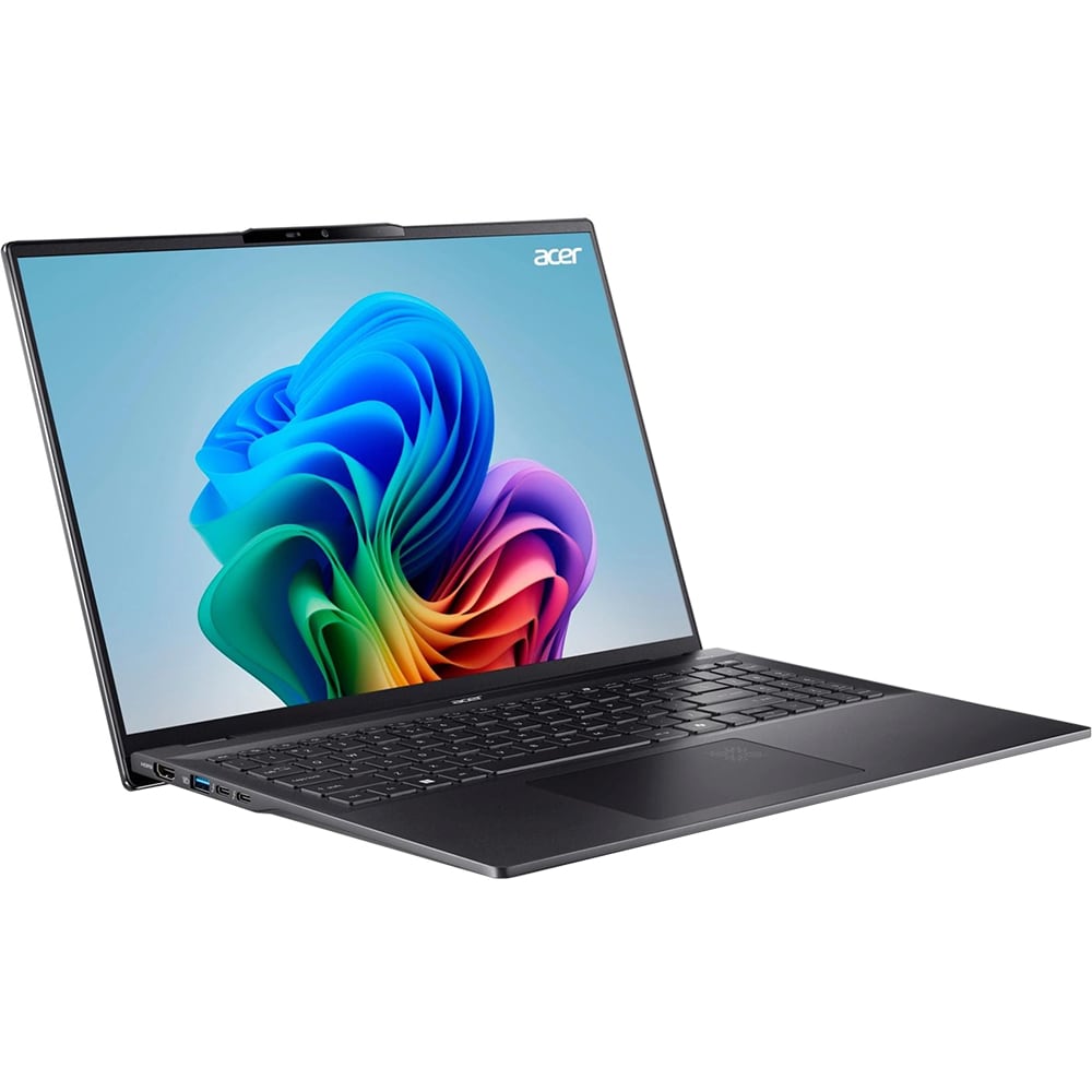 Laptop ACER Swift 16 AI OLED SF16-51-70WV, Intel Core Ultra 7 258V pana la 4.8GHz, 16" WQXGA+, 32GB, SSD 1TB, Intel Arc Graphics, Windows 11 Home, Ice Black