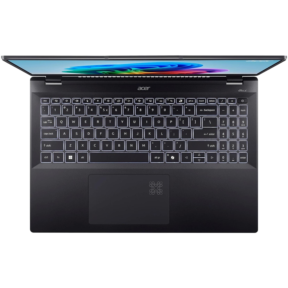Laptop ACER Swift 16 AI OLED SF16-51-70WV, Intel Core Ultra 7 258V pana la 4.8GHz, 16" WQXGA+, 32GB, SSD 1TB, Intel Arc Graphics, Windows 11 Home, Ice Black