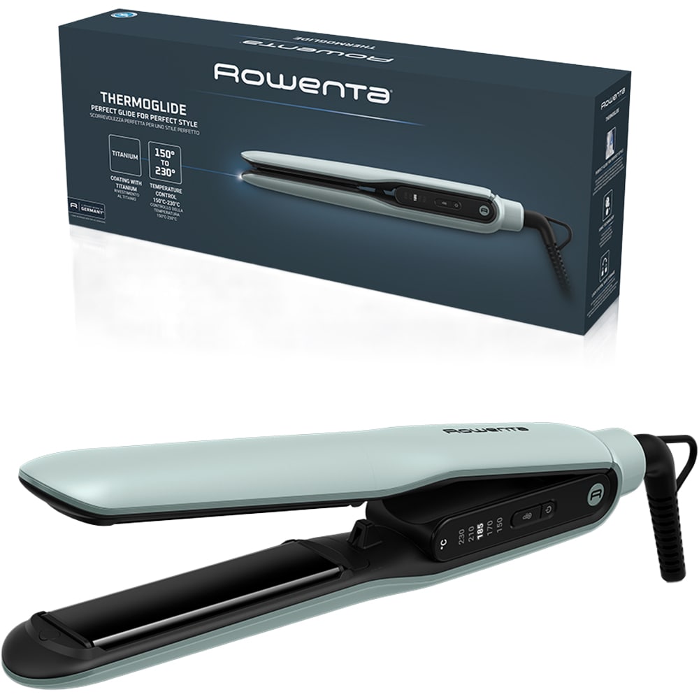 Placa de indreptat parul ROWENTA Thermoglide SF5120E0, 230 grade, verde