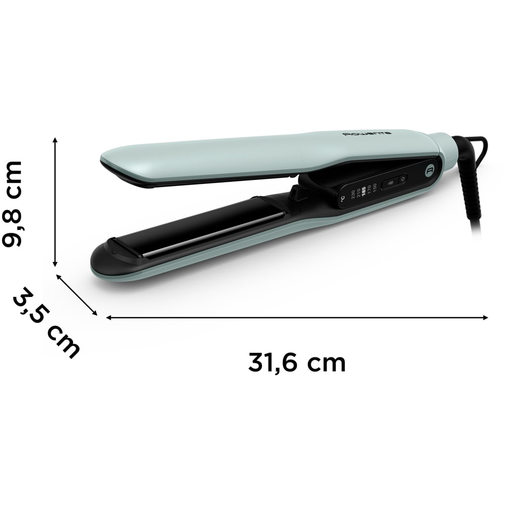 Placa de indreptat parul ROWENTA Thermoglide SF5120E0, 230 grade, verde