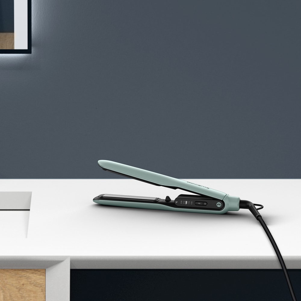 Placa de indreptat parul ROWENTA Thermoglide SF5120E0, 230 grade, verde