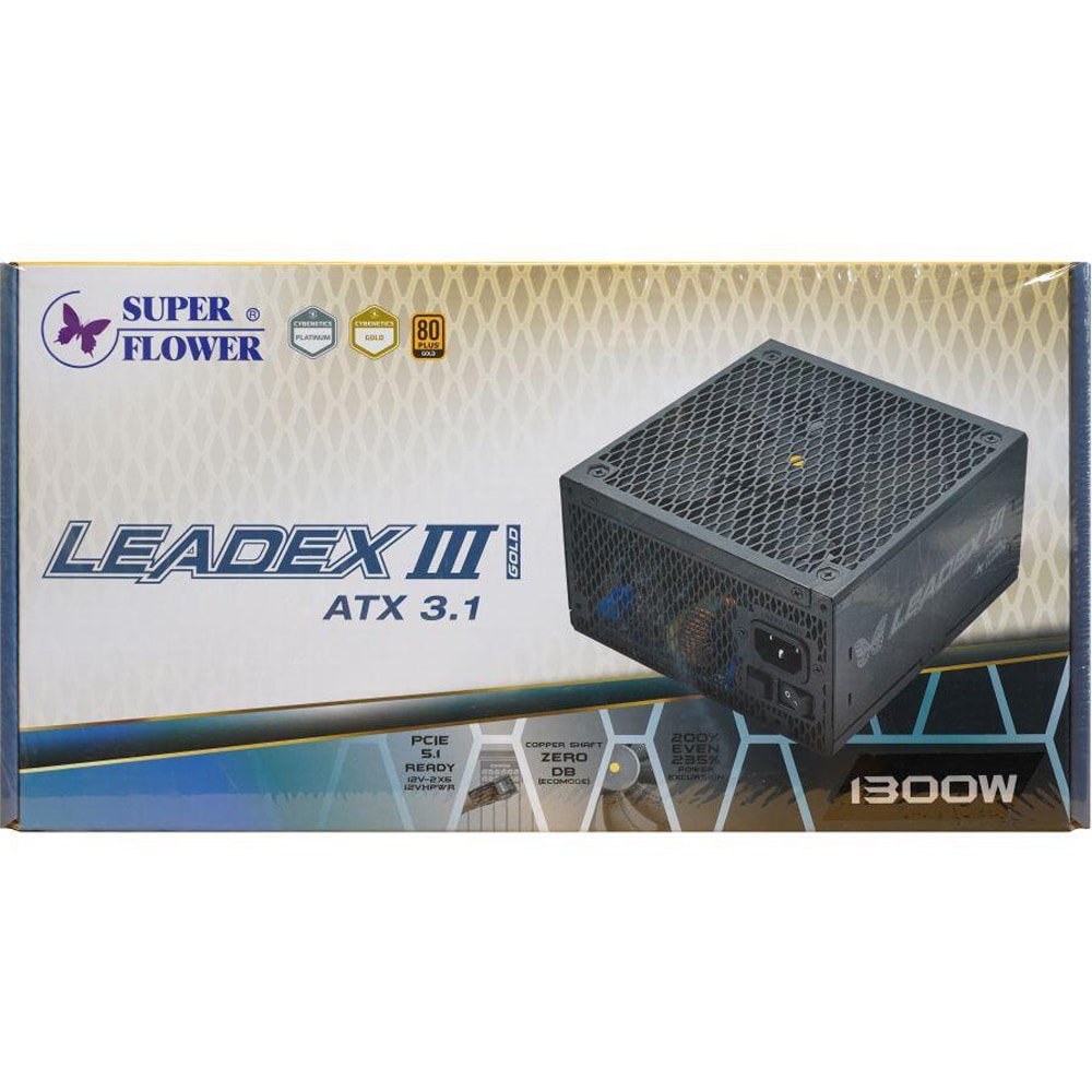 Sursa PC SUPER FLOWER Leadex III GL Gold Up, 1300W, 140mm, 80 Plus Gold, Full Modular