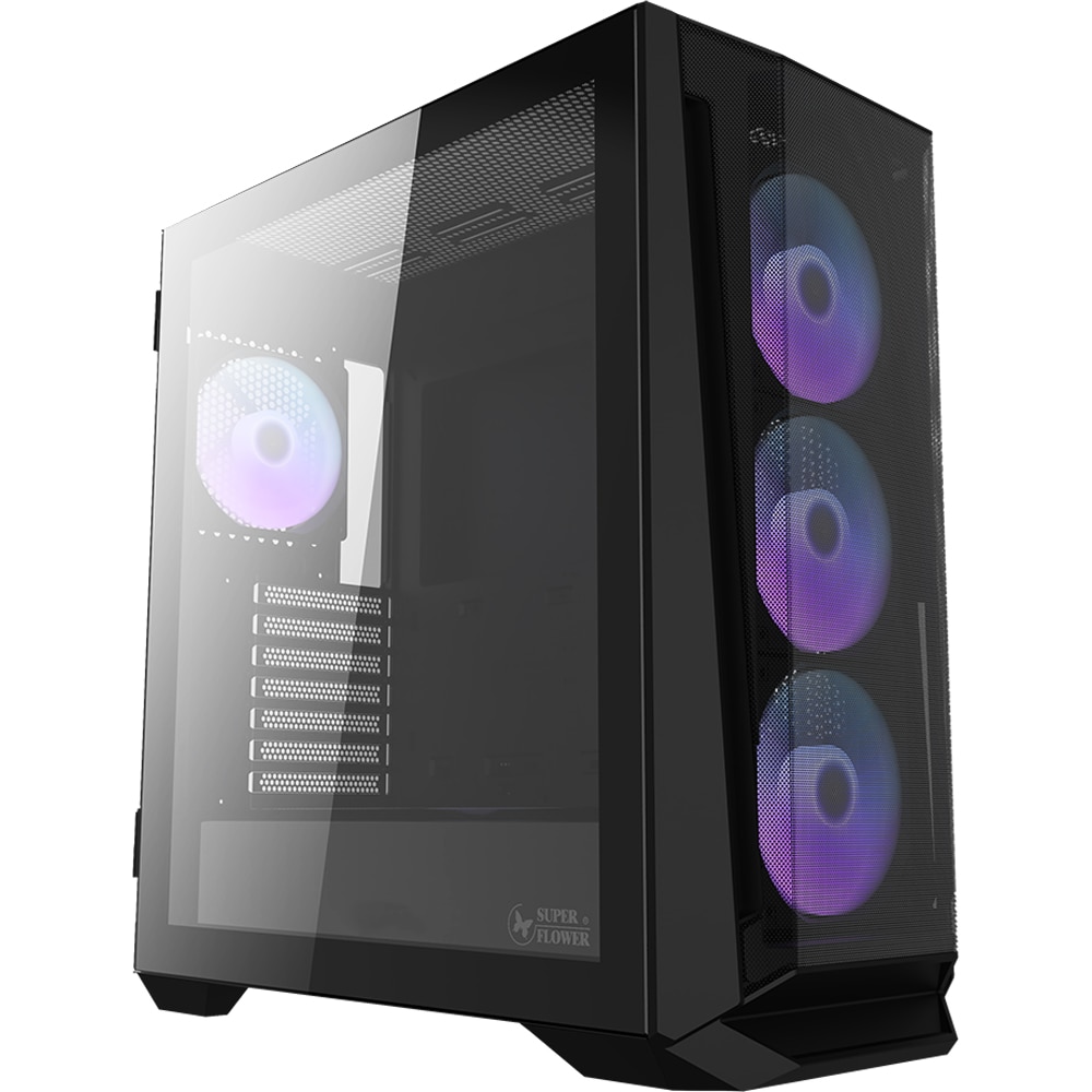 Carcasa PC SUPER FLOWER Zillion M705, USB 3.0, fara sursa, negru