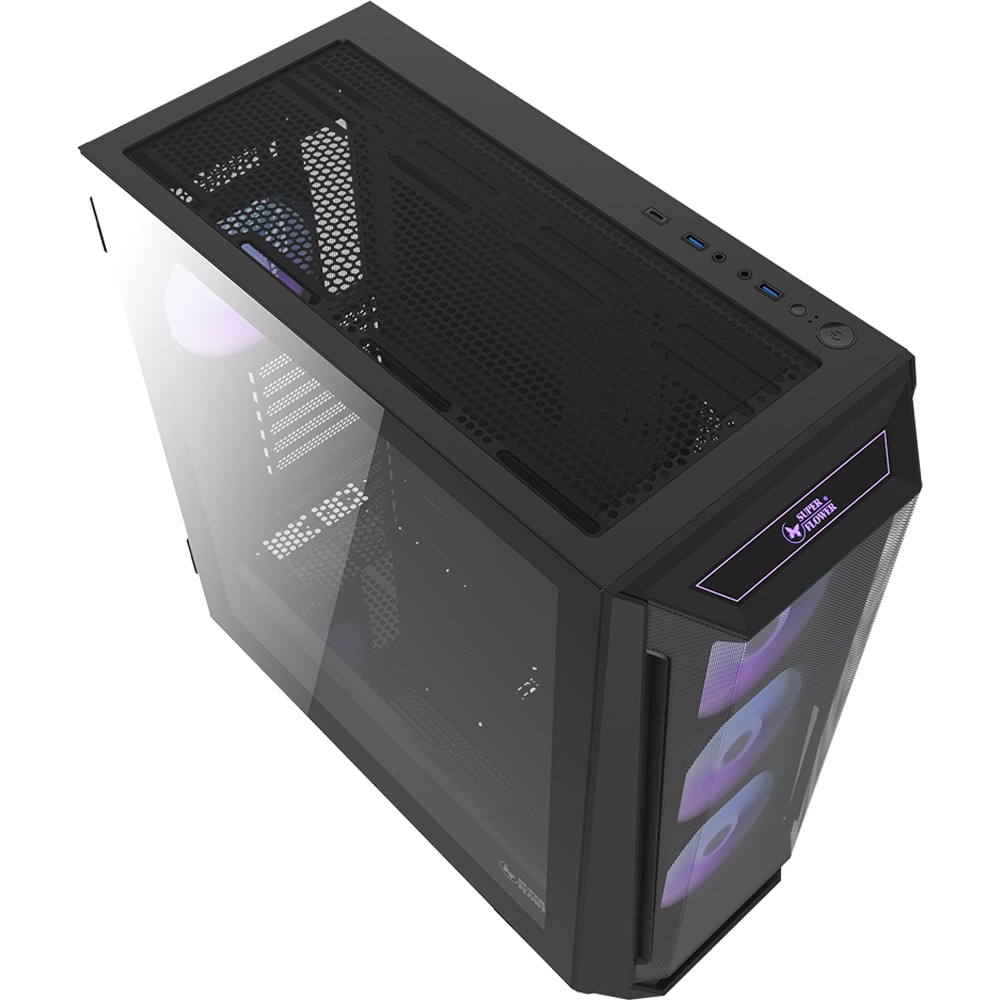 Carcasa PC SUPER FLOWER Zillion M705, USB 3.0, fara sursa, negru