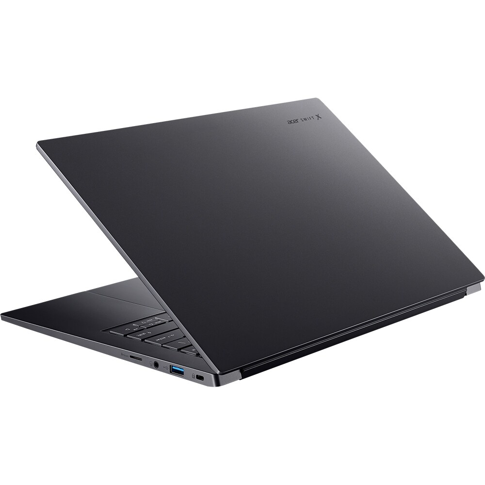 Laptop ACER Swift 14 AI OLED SFX14-61G-R46Y, AMD Ryzen AI 7 350 pana la 5.0GHz, 14.5" 2.8K Touch, 32GB, SSD 1TB, NVIDIA GeForce RTX 5050 8GB, Windows 11 Home, Titanium Gray