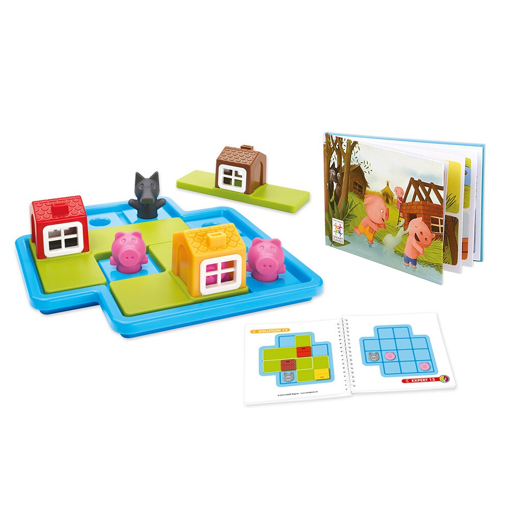 Joc educativ SMART GAMES Three Little Piggies SG023RO, 3 ani+, 1 jucator