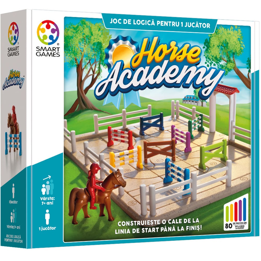 Joc de societate SMART GAMES Horse Academy SG097RO, 7 ani+, 1 jucator
