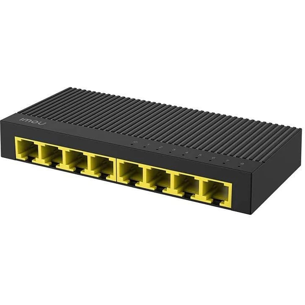 Switch IMOU SG108C, 8 porturi Gigabit, negru
