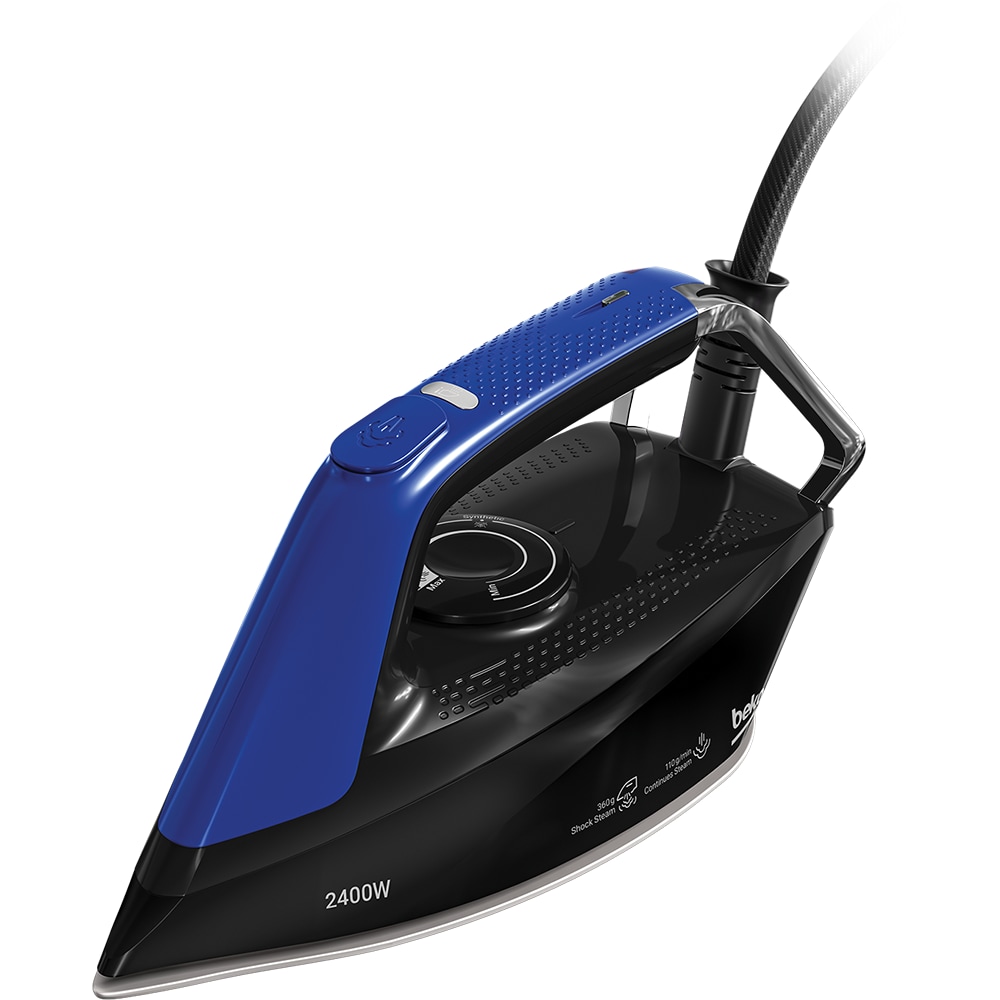Statie de calcat BEKO SGA7124D, 2400W, 360g/min, 2.4l, talpa SoftGlide, albastru-negru