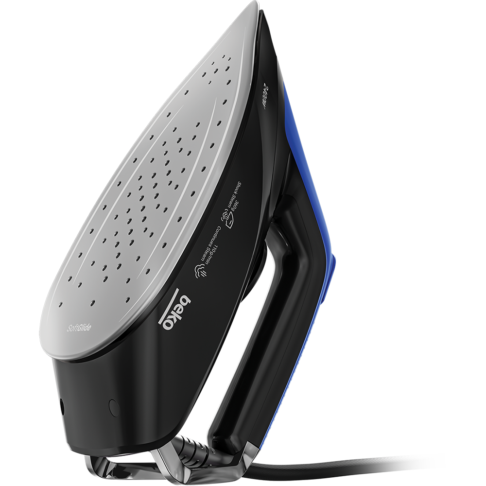 Statie de calcat BEKO SGA7124D, 2400W, 360g/min, 2.4l, talpa SoftGlide, albastru-negru