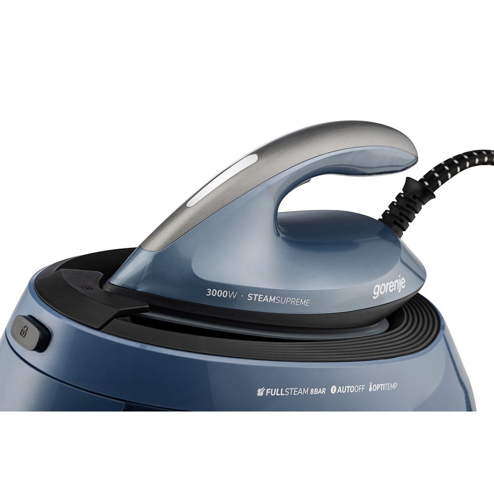 Statie de calcat GORENJE SGD3000BBK, 3000W, 480g/min, 1500ml, talpa ceramica, albastru-negru