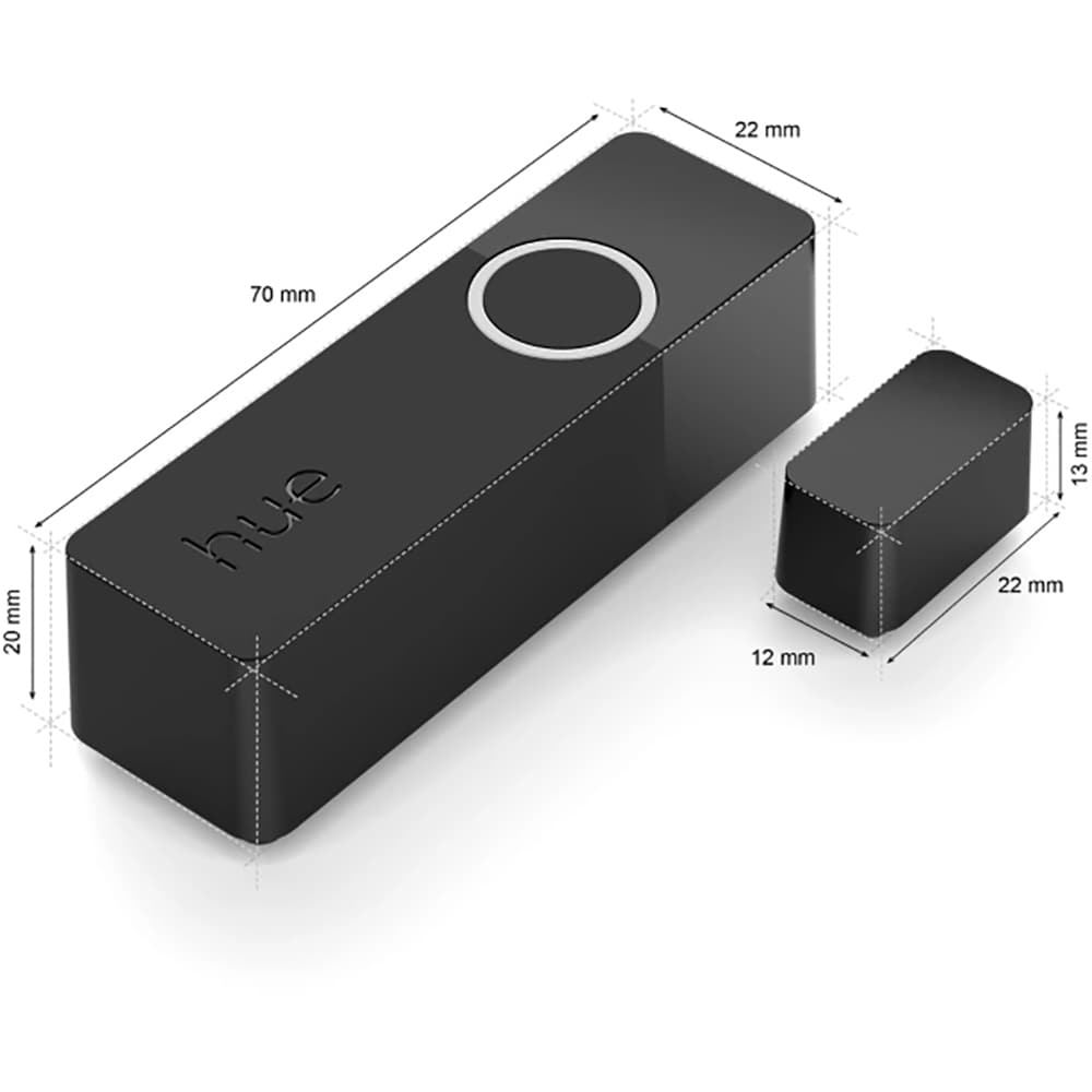 Senzor usa/fereastra PHILIPS HUE Dublu Contact Secure, Wi-Fi, negru