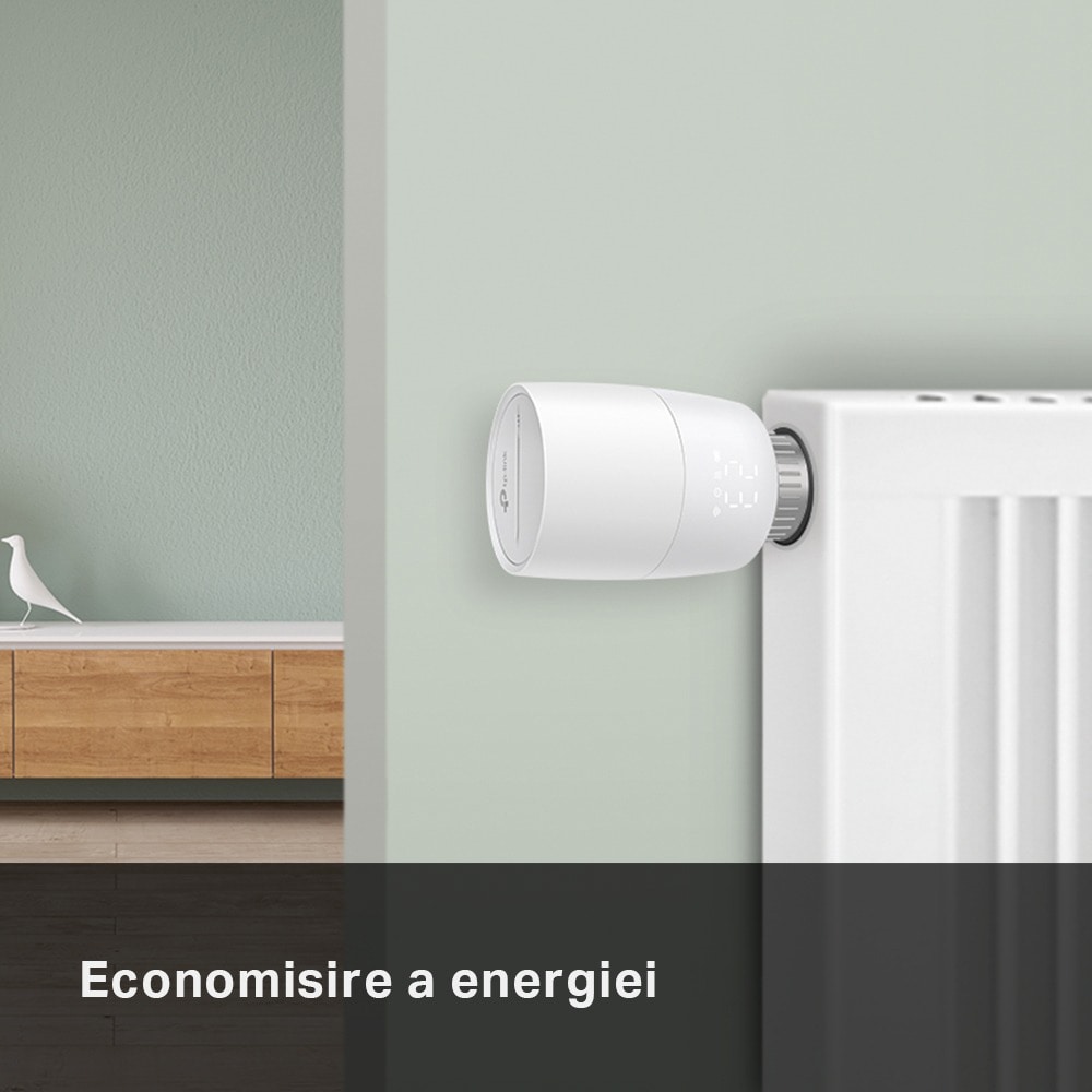Cap Termostat Smart TP-LINK KE100, Wi-Fi, alb
