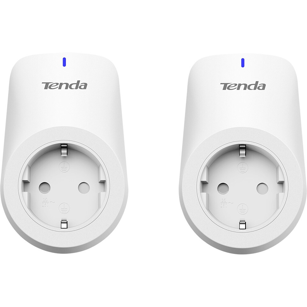 Set 2 prize inteligente TENDA Beli SP9, Wi-Fi, 3680W, 16A, alb