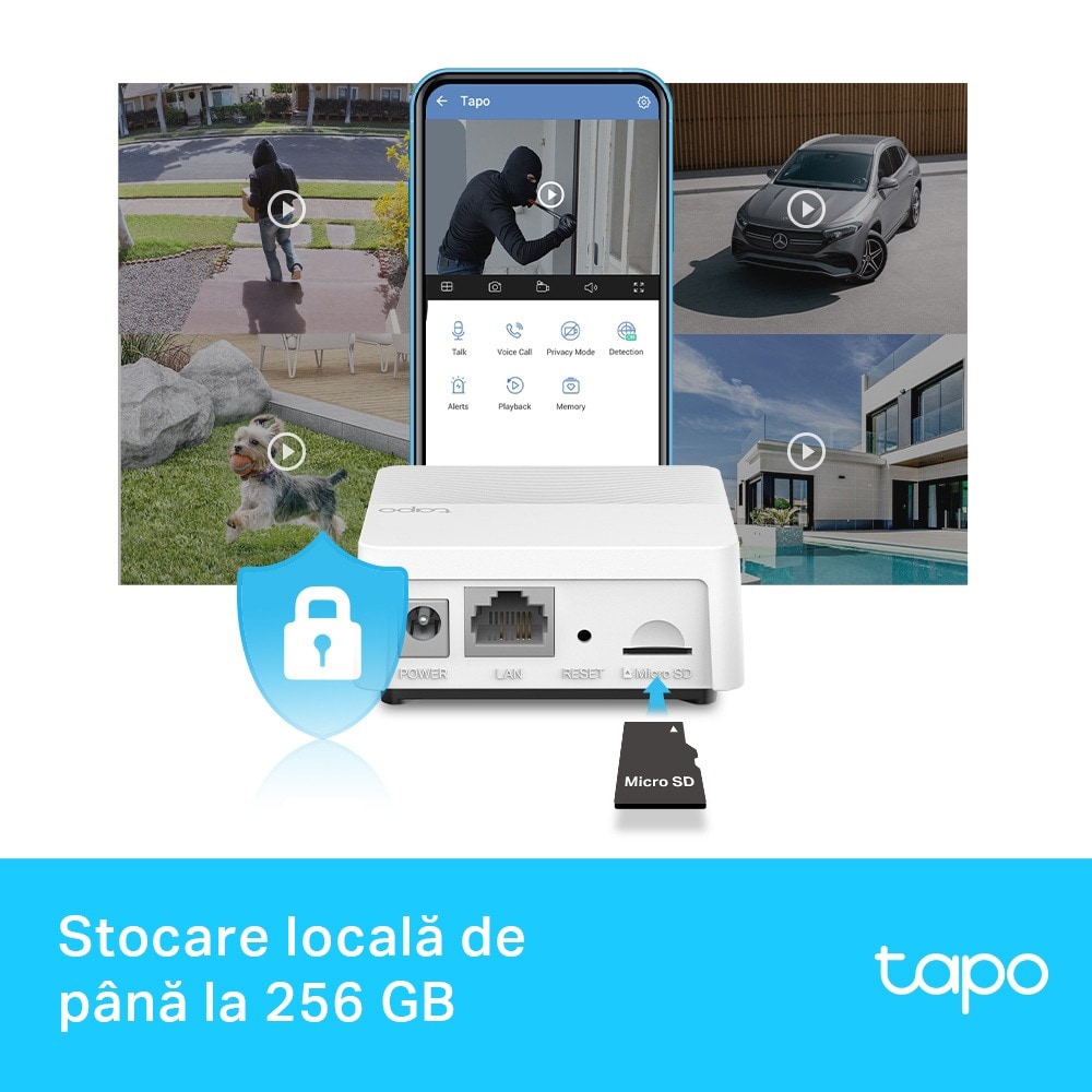 Hub smart TP-LINK TAPO H200, Wi-Fi, difuzor, alb