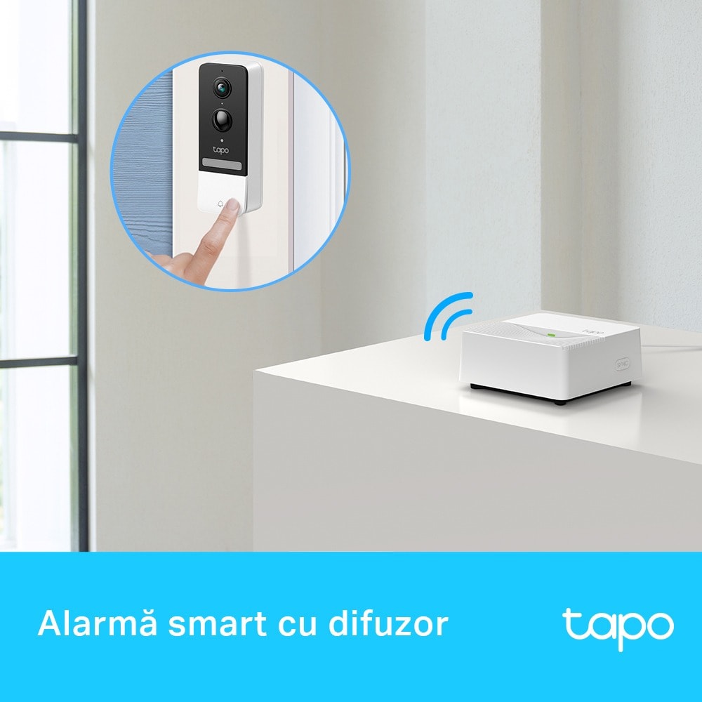 Hub smart TP-LINK TAPO H200, Wi-Fi, difuzor, alb