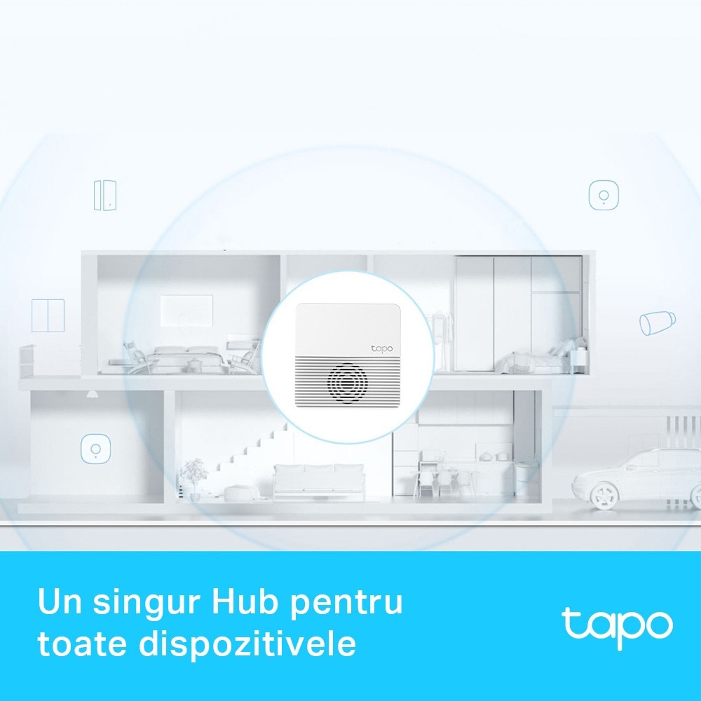 Hub smart TP-LINK TAPO H200, Wi-Fi, difuzor, alb