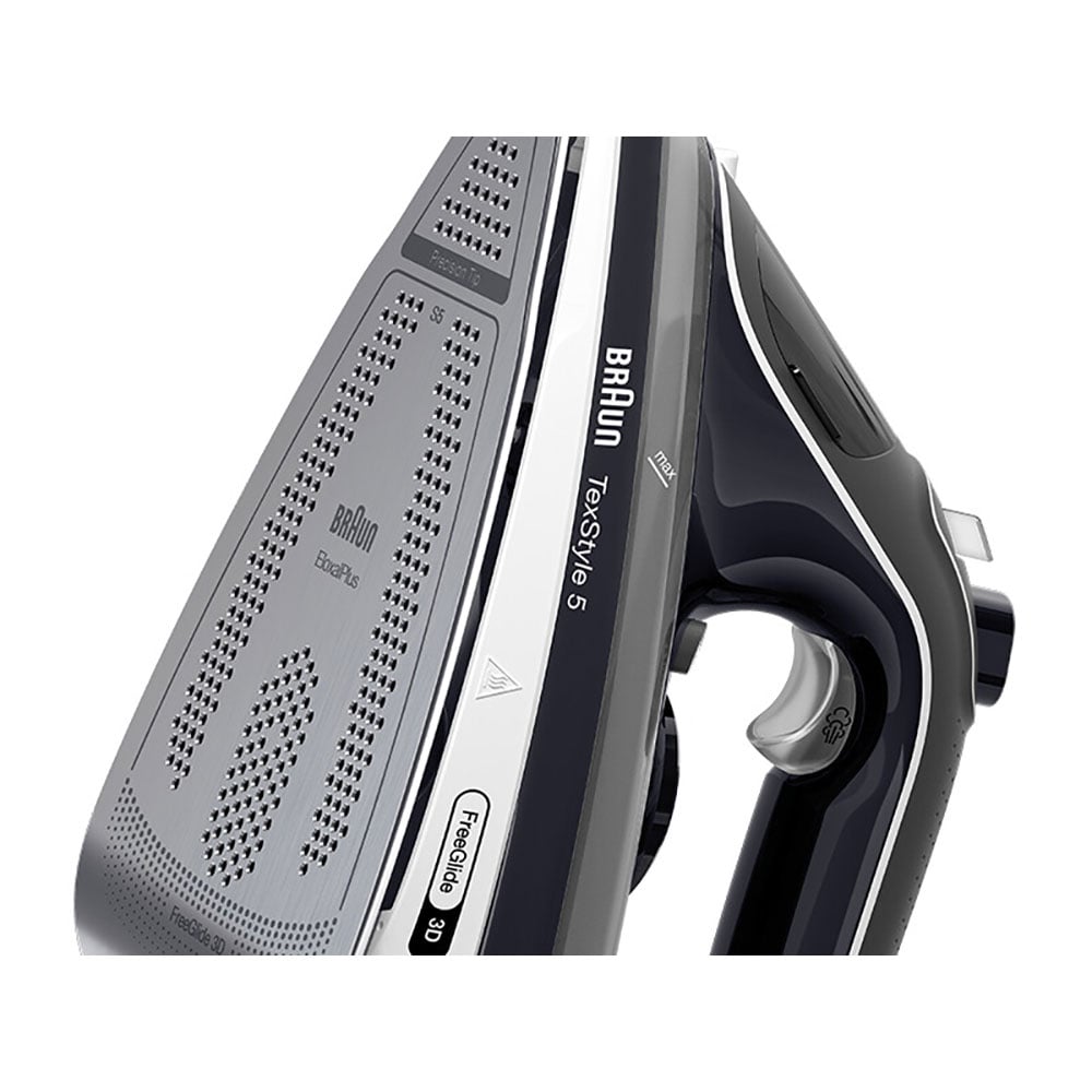 Fier de calcat BRAUN FreeStyle 5 SI5188BK, 2800W, 220g/min, 330ml, talpa Eloxal Plus, negru-argintiu