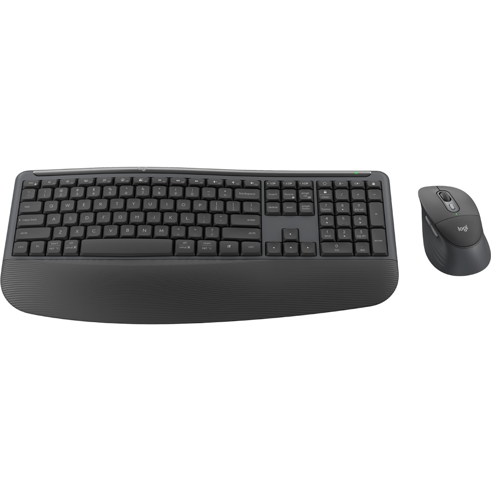 Kit tastatura si mouse Wireless LOGITECH Signature Comfort Plus Combo MK880, bluetooth, Layout US, grafit