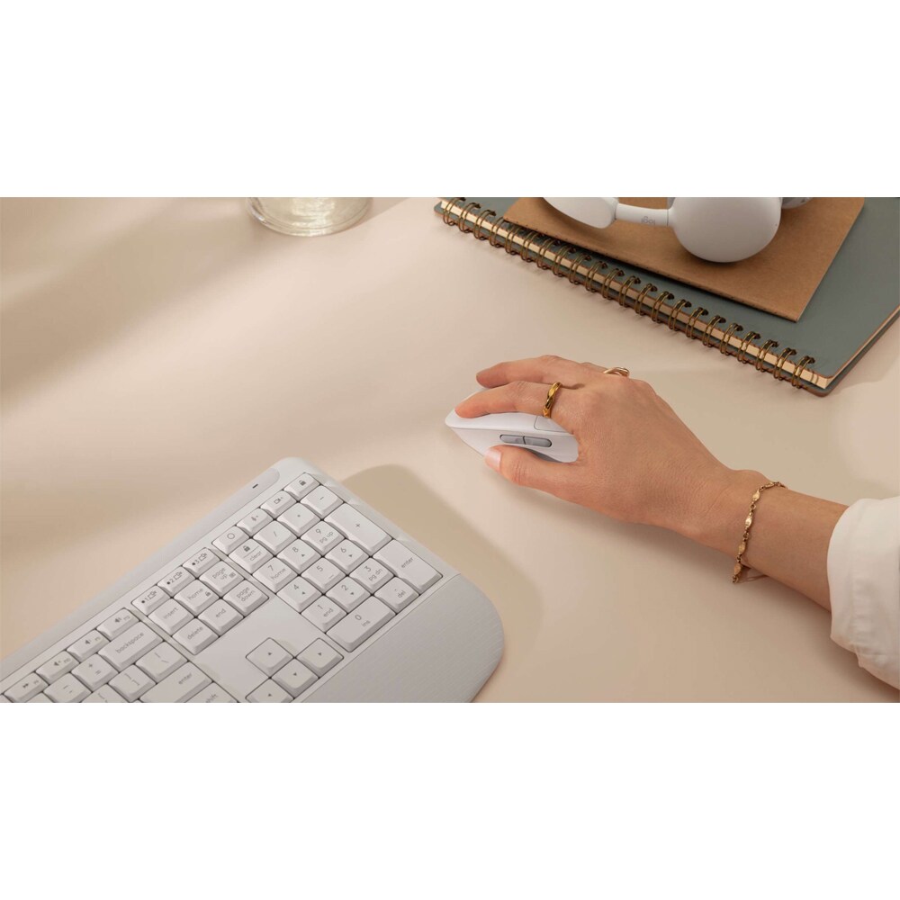 Mouse Wireless LOGITECH Signature Comfort Plus M850 L, 4000 dpi, alb