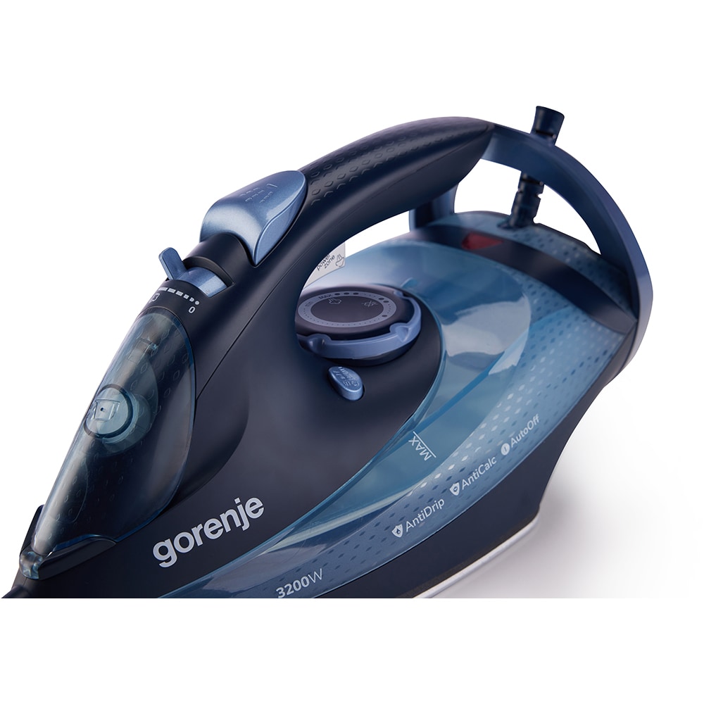 Fier de calcat GORENJE SIH3200DB, 3200W, 250g/min, 420ml, talpa ceramica, albastru inchis