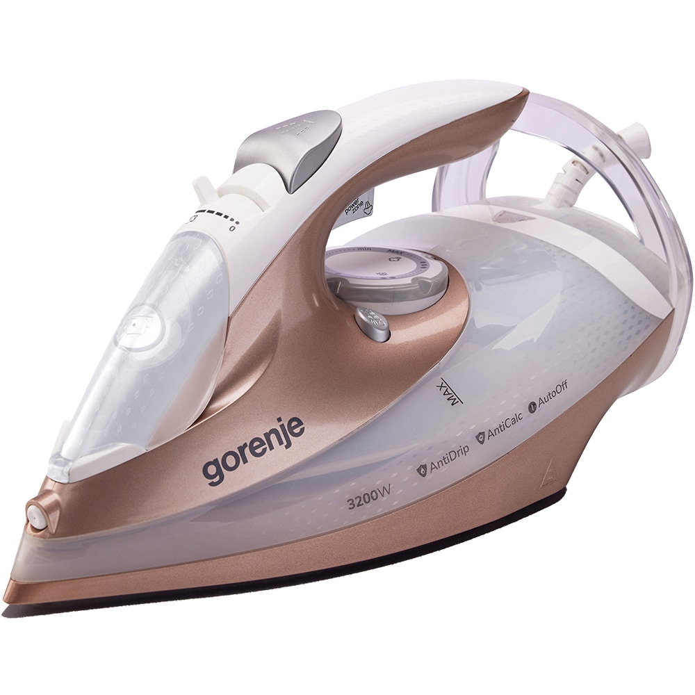 Fier de calcat GORENJE SIH3200WR, 3200W, 250g/min, 420ml, talpa ceramica, roz
