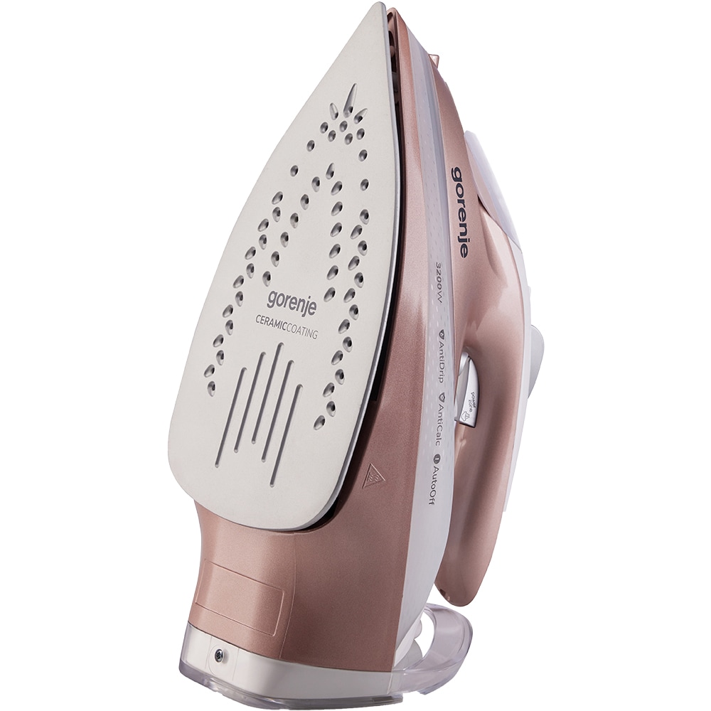 Fier de calcat GORENJE SIH3200WR, 3200W, 250g/min, 420ml, talpa ceramica, roz
