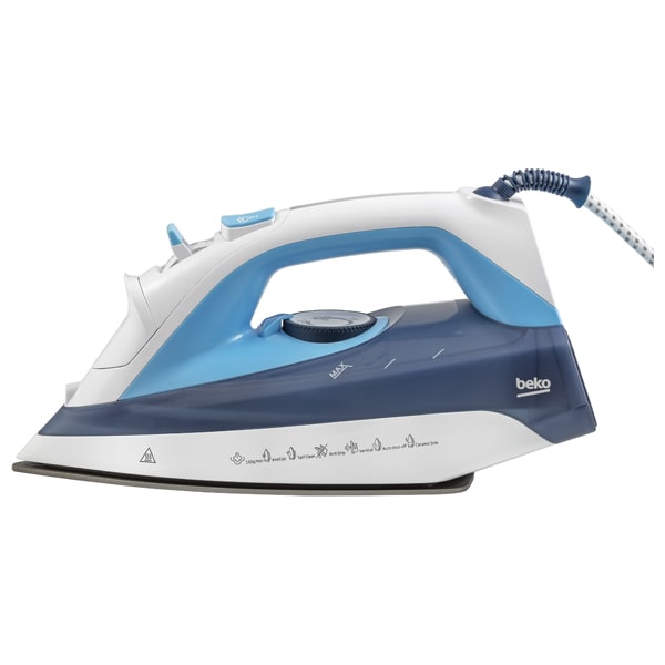 Fier de calcat BEKO SIM 7124 B, 2400W, 150g/min, 350ml, talpa ceramica SteamXtra, alb-albastru