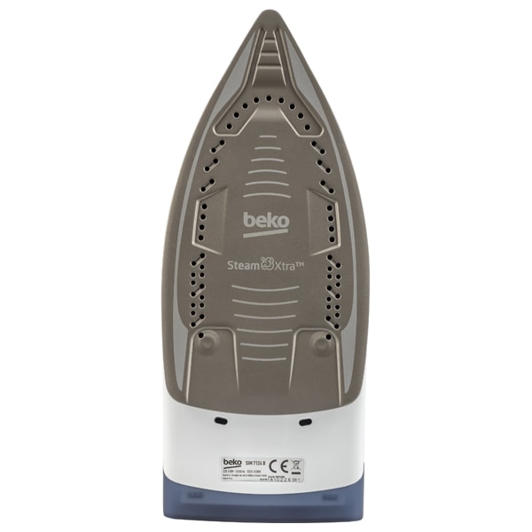 Fier de calcat BEKO SIM 7124 B, 2400W, 150g/min, 350ml, talpa ceramica SteamXtra, alb-albastru