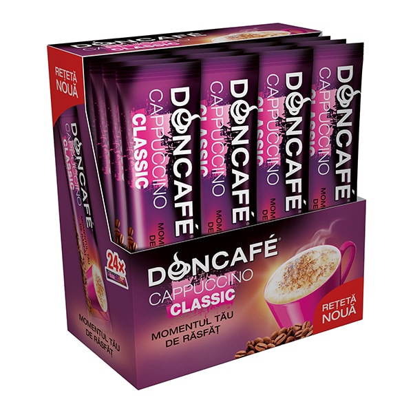 Cafea instant DONCAFE Mixes Cappuccino Clasic, 13gr