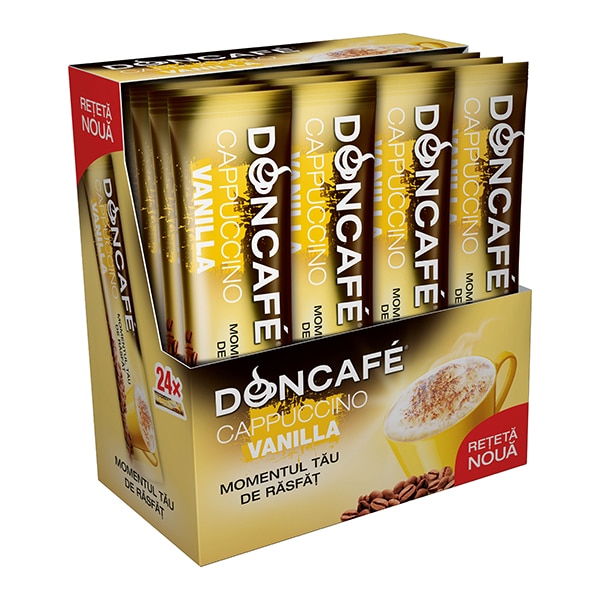 Cafea instant DONCAFE Mixes Cappuccino Vanilla, 13gr