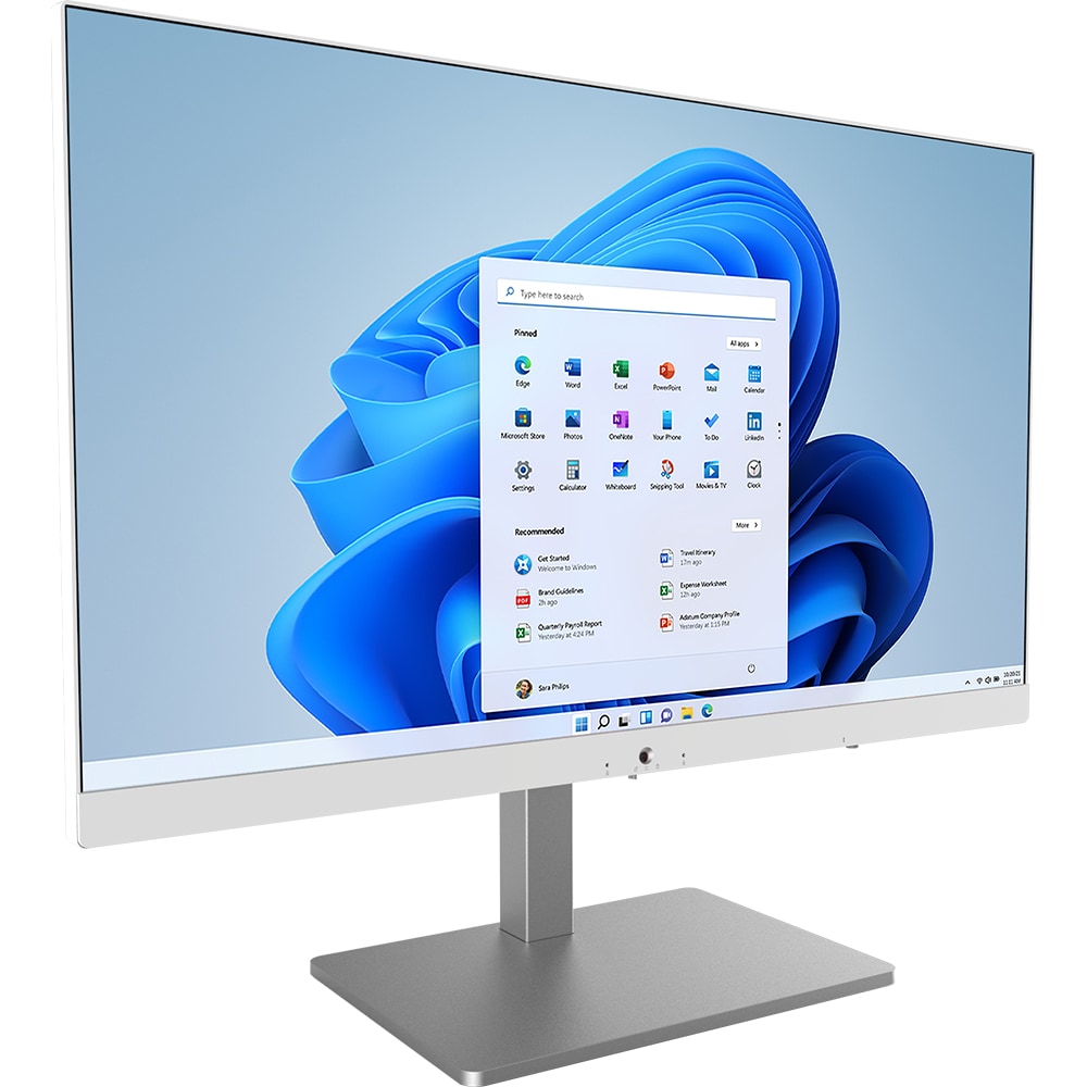 Sistem PC All in One MYRIA MY8316, Intel Core i3-1115G4 pana la 4.1GHz, 23.8" Full HD, 8GB, SSD 512GB, Intel UHD Graphics, Windows 11 Home