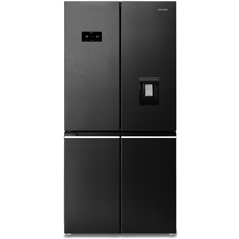 Side by Side SHARP SJ-NFA25IHDAE-EU2, Advance No Frost, 488 l, H 179 cm, Clasa E, dark inox